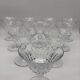 10 crystal champagne glasses, Baccarat, Picadilly model, France