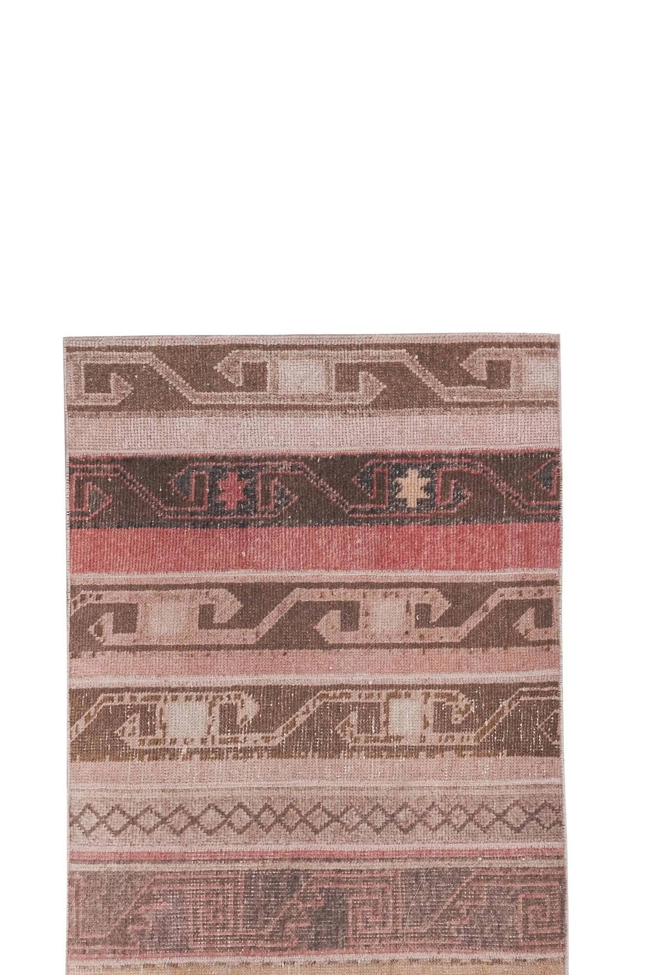 Vintage Turkish hallway rug 75x836 cm