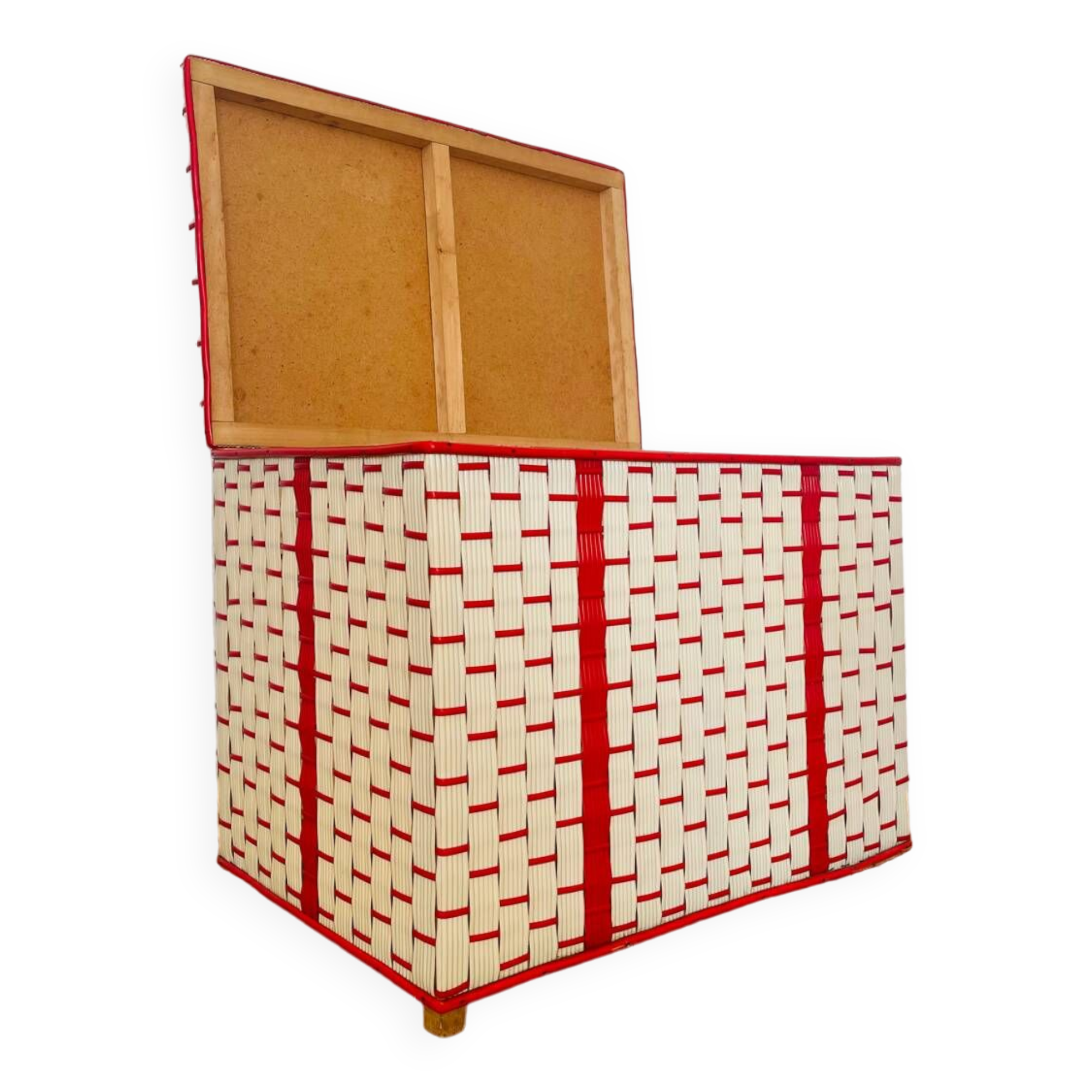 Vintage scoubidou storage chest 1960