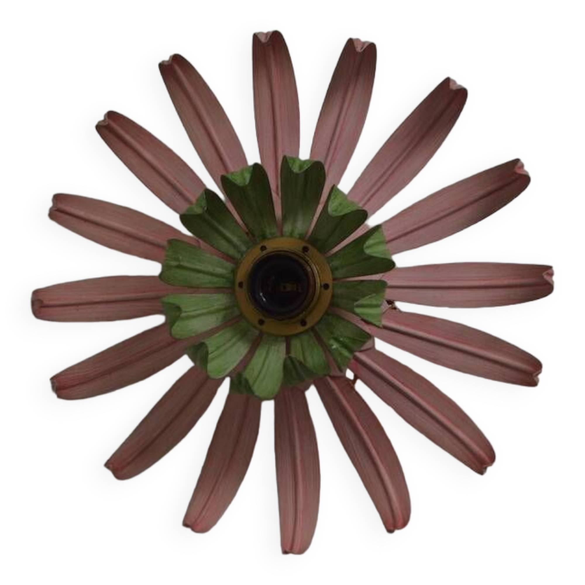 Applique fleur en métal