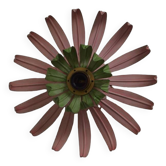 Applique fleur en métal