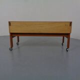 Rollable Chest of Drawers by Rud Thygesen & Johnny Sorensen for Hansen & Guldborg Furniture, Denmark, 1960s