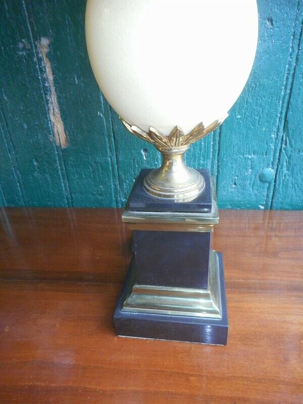 Ostrich egg lamp