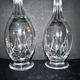 Saint-louis set of 2 antique lasalle cut crystal carafes 1930