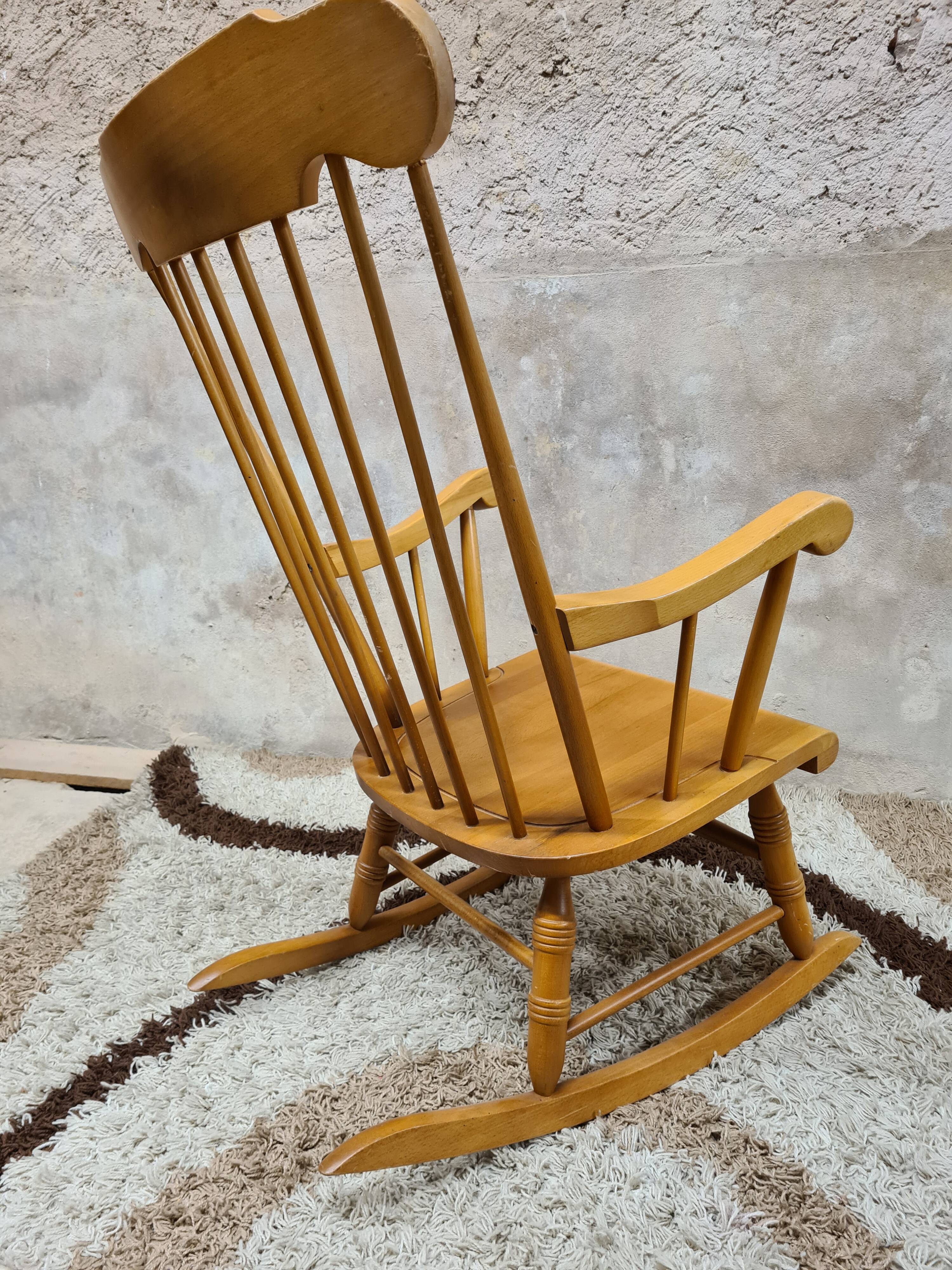 Rocking-chair scandinave 1970 vintage