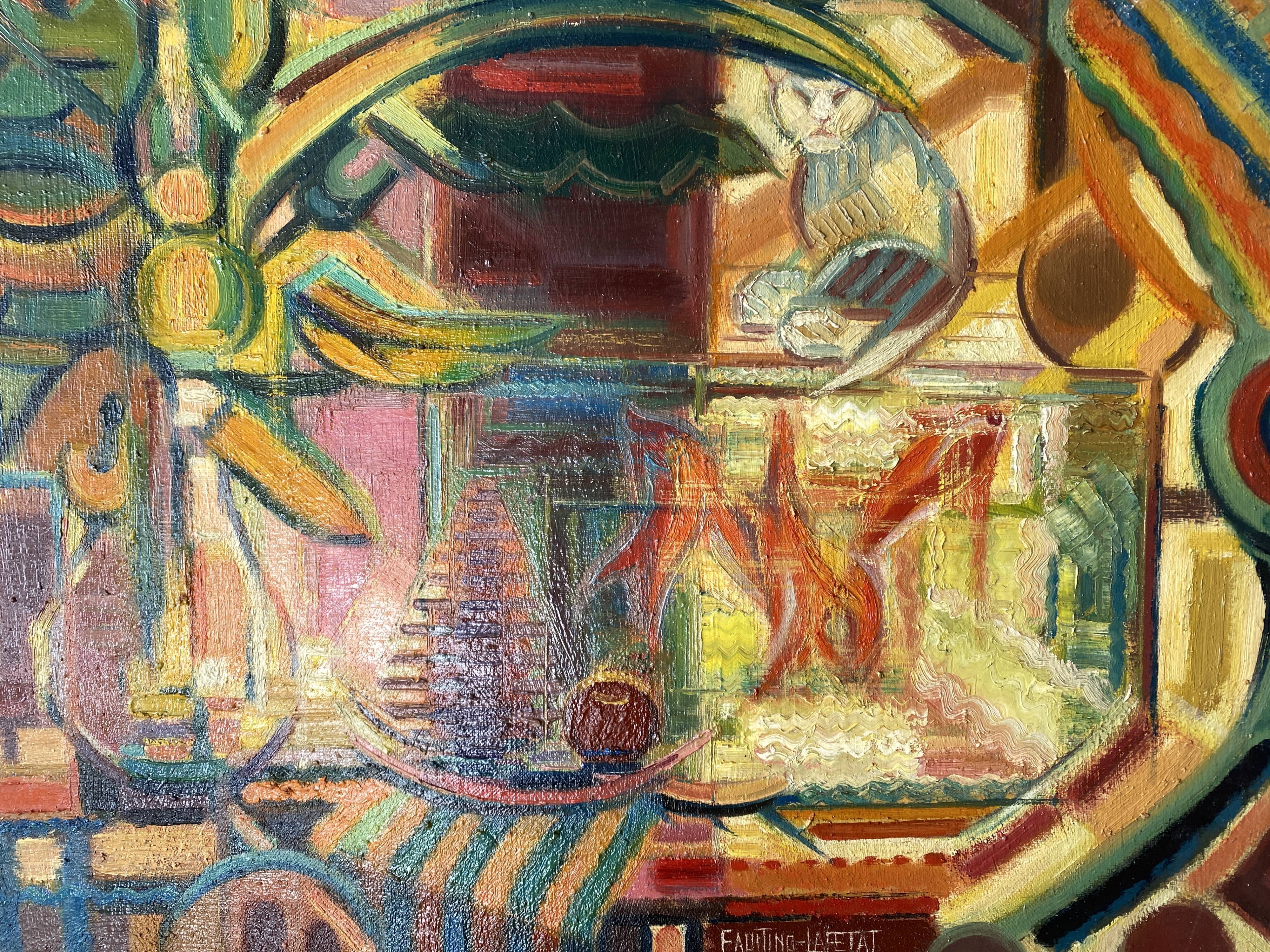 Still life by Mario Faustino Lafetat