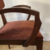 Vintage bridge armchair art Deco