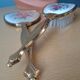 GLAMOUR 1920 Set Vanity Satin embroidered Brass