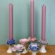 Set of 6 vintage ceramic candle holders