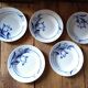 Set of 5 hollow plates St Amand in ceramic