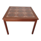 Danish Ceramic and Teak Coffee Table, 1960s