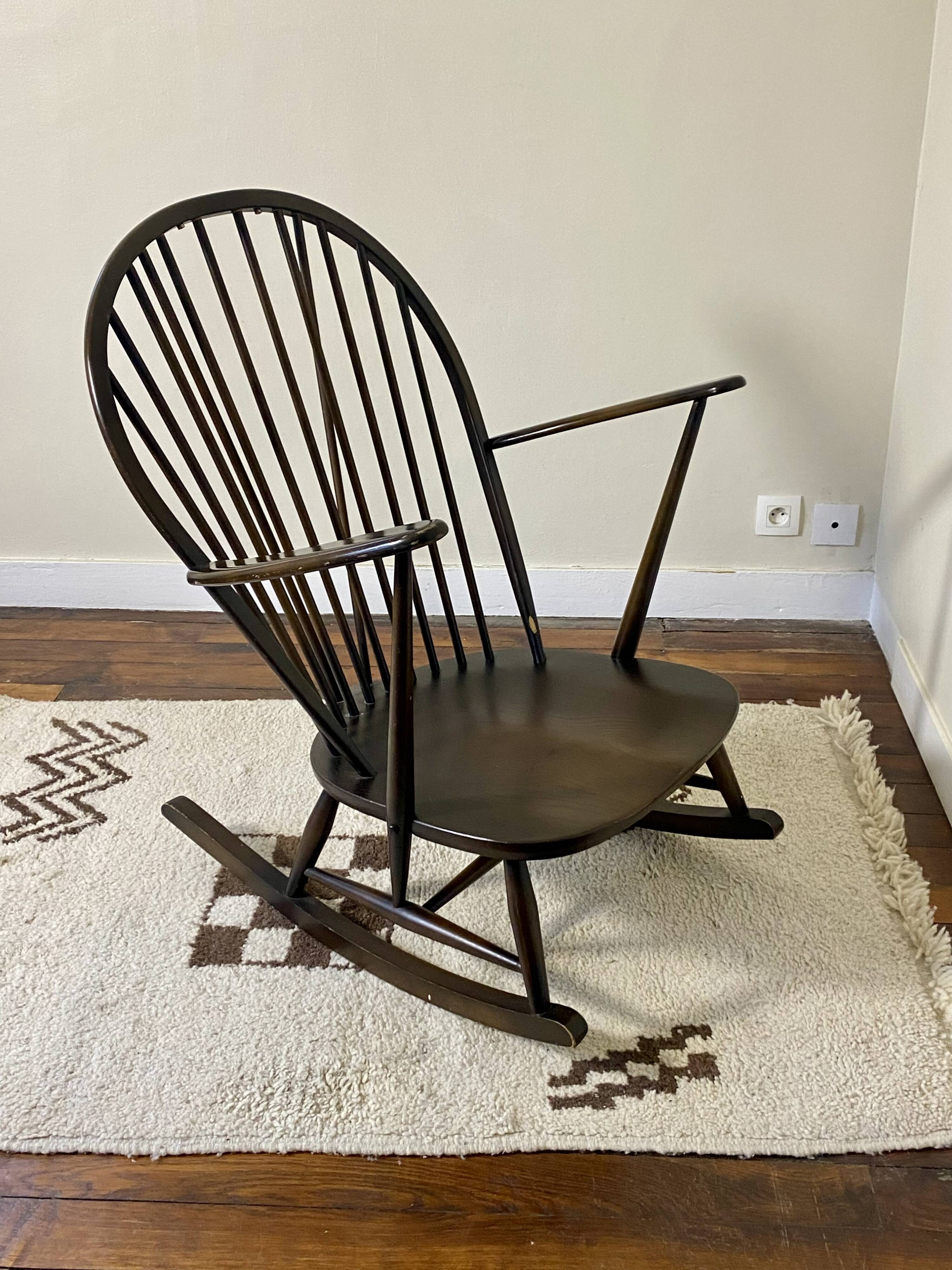 Rocking chair Ercol, Lucian Ercolani, Year 1956