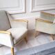 1/6 year 50 60 egg back club chairs