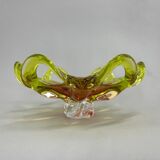 Czech Art Glass Bowl by Josef Hospodka for Chribska Glassworks, 1960's