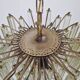 Venini Murano Glass Chandelier 85 Hand-Blown Quadriedri Prisms, 1960's