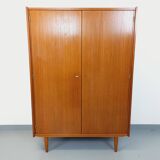 Vintage Scandinavian-style teak wardrobe from the 1960s
