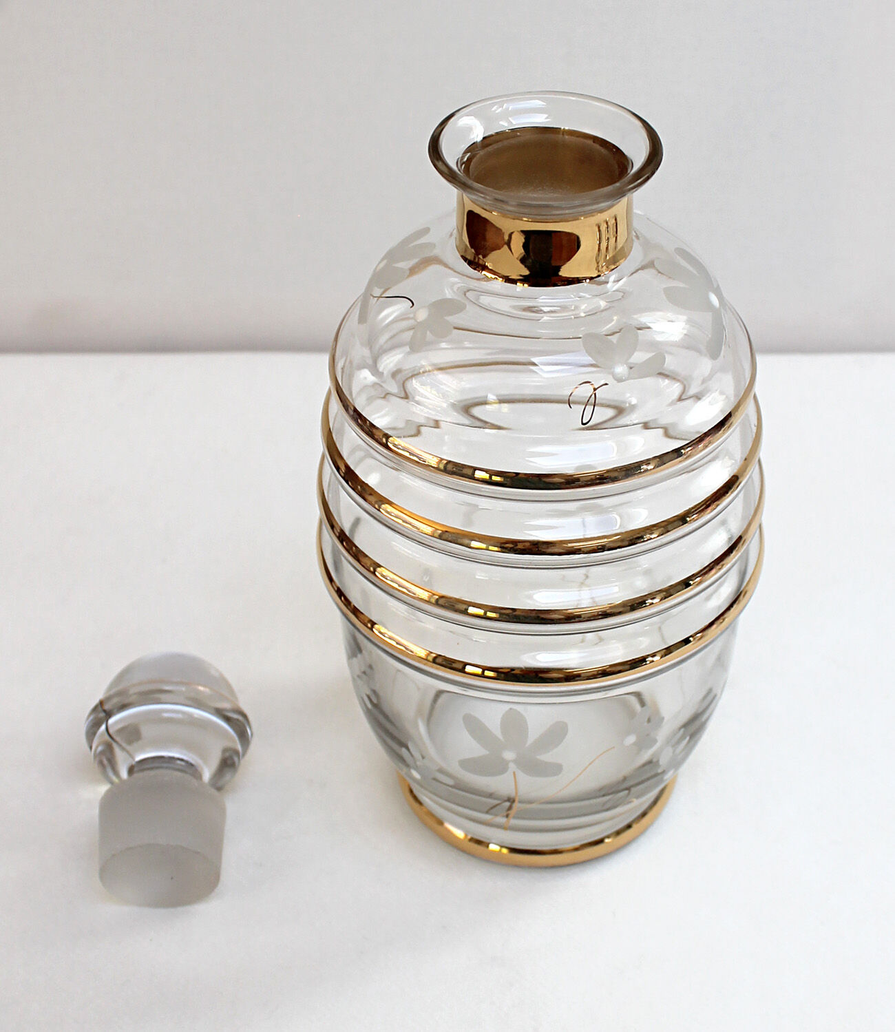 Carafe and 6 glasses 1950