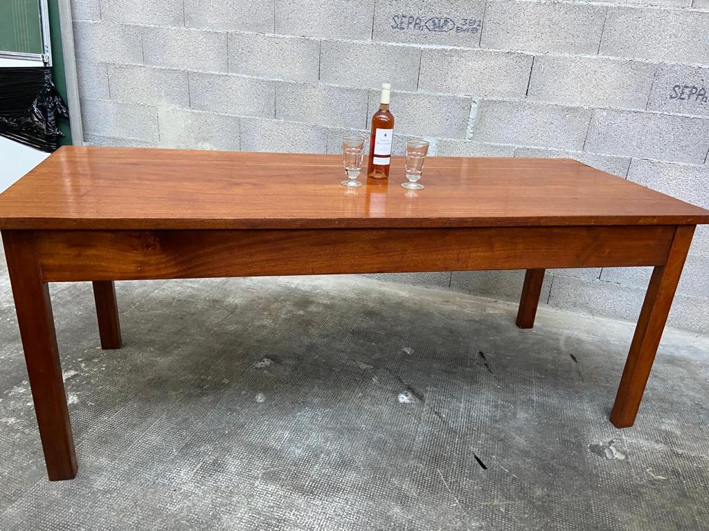 Mahogany farmhouse table 1950