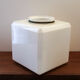Opaline cube vintage pour plafonnier