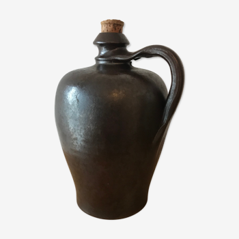 Vase bouteille en grès