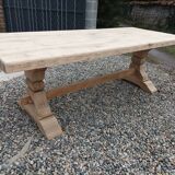 Solid oak monastery table