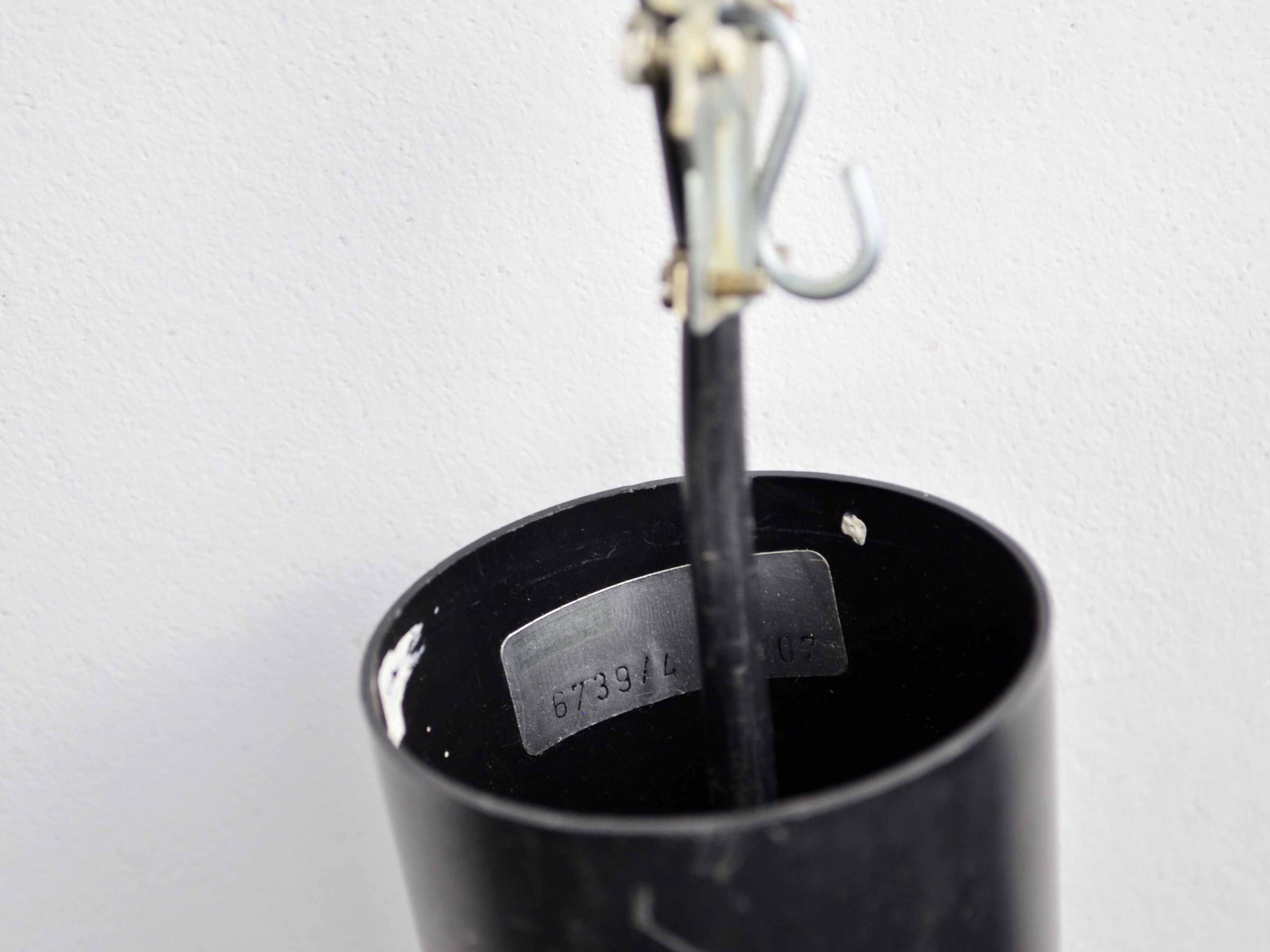 Mid Century frosted Murano glass globe pendant light by Doria Leuchten