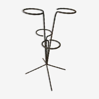 Wrought iron plant holders