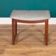 Tabouret danois du milieu du siècle, coiffeuse, tabouret de pied