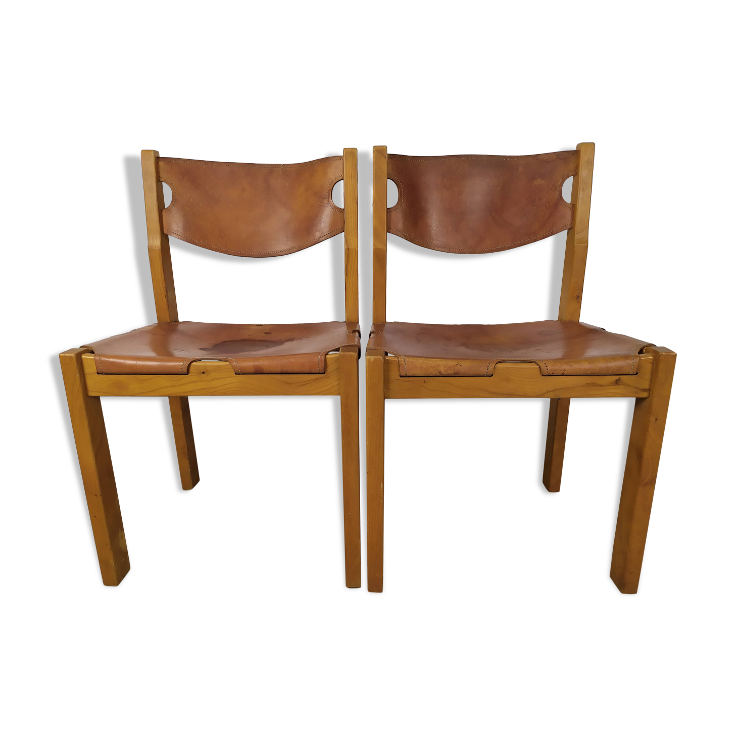 Regain homemade leather chairs