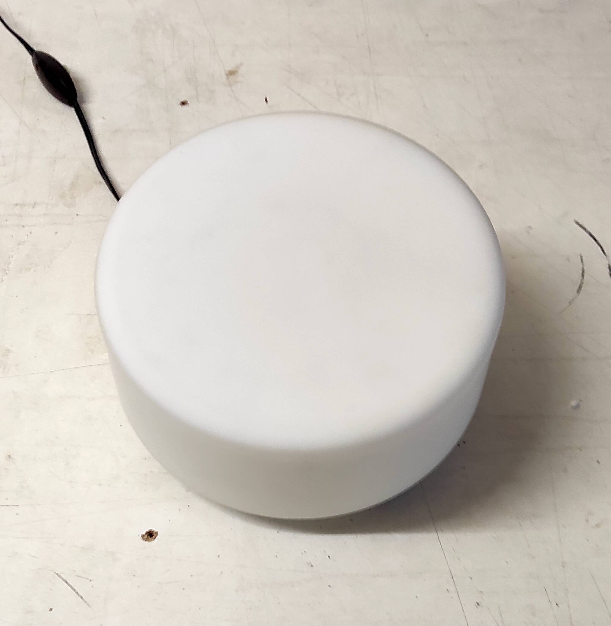 Ceiling light or wall lamp in Bauhaus style, cylindrical opaline globe - mid 20th century.