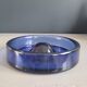 Vintage blue glass ashtray or pocket emptier
