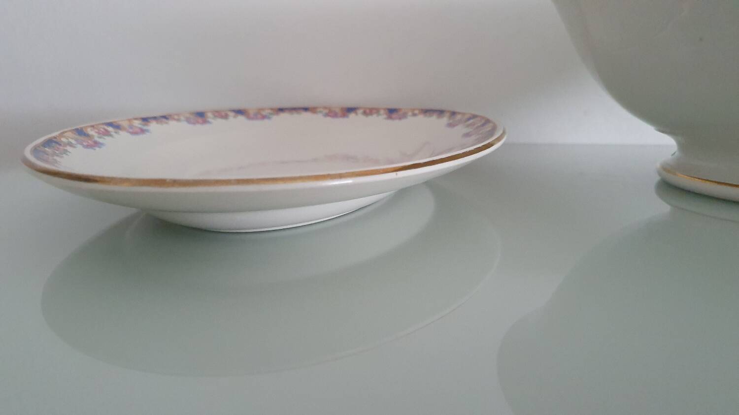 Set of two serving dishes - Sarreguemines Digoin early 20th century