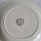 11 Deep Plates Ironstone Salins Cambacérès Decor