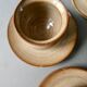 5 glazed stoneware shells, signed
