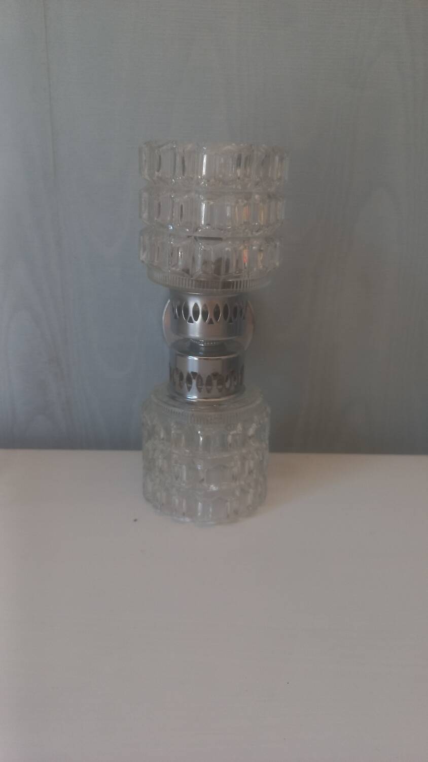 60s globe glass wall light