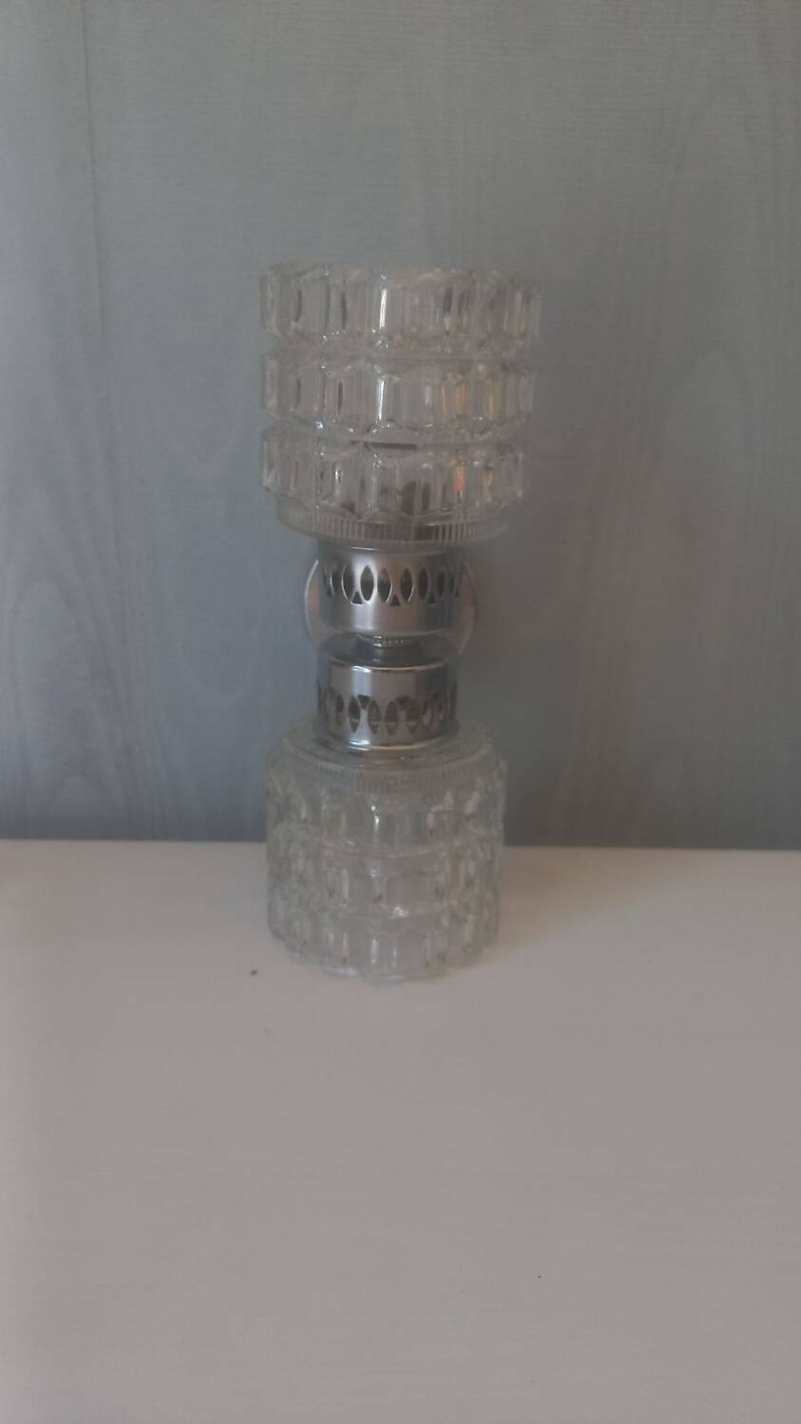 60s globe glass wall light