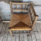 Old straw chairs
