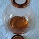 Small carafe art deco pink glass