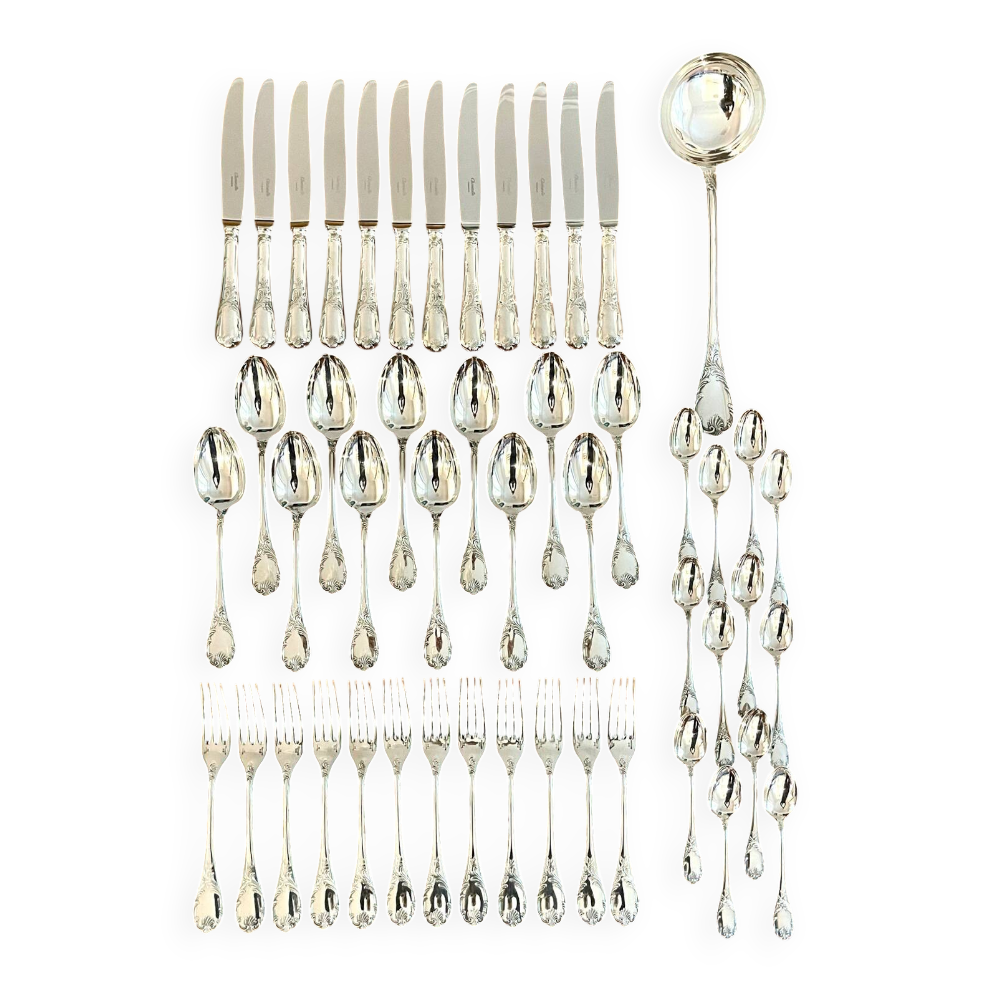 Christofle Marly, 49-piece cutlery set, new condition