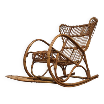 French Modern Rocking Chair, 1960s