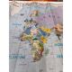 Laminated world map by P. Serryn 1972