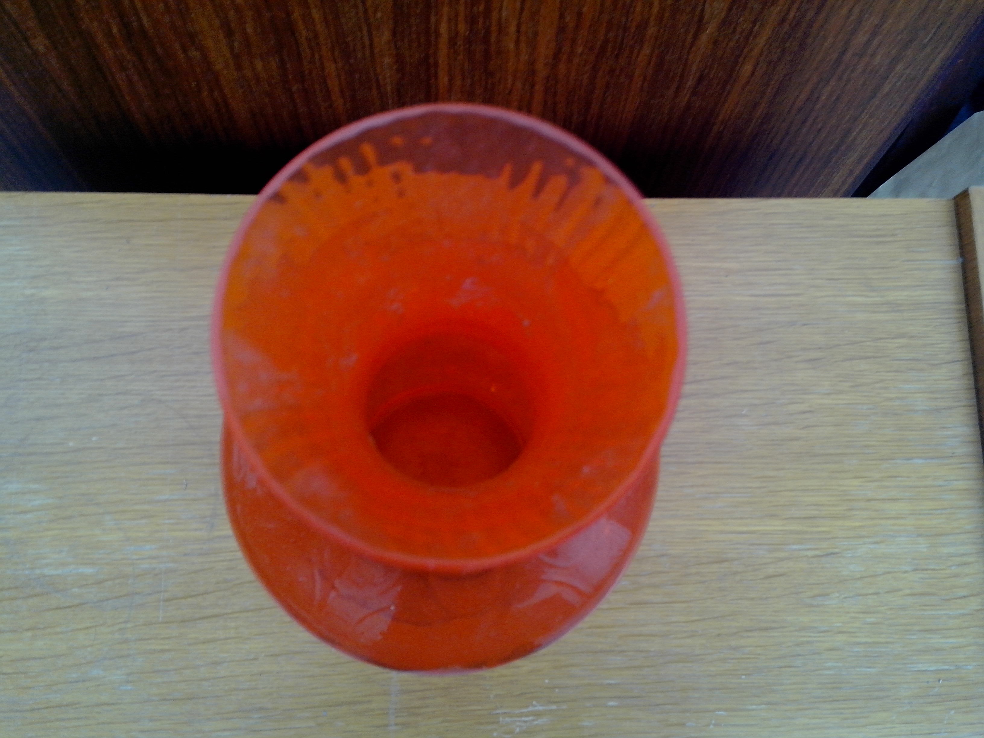 Vase années 70 orange