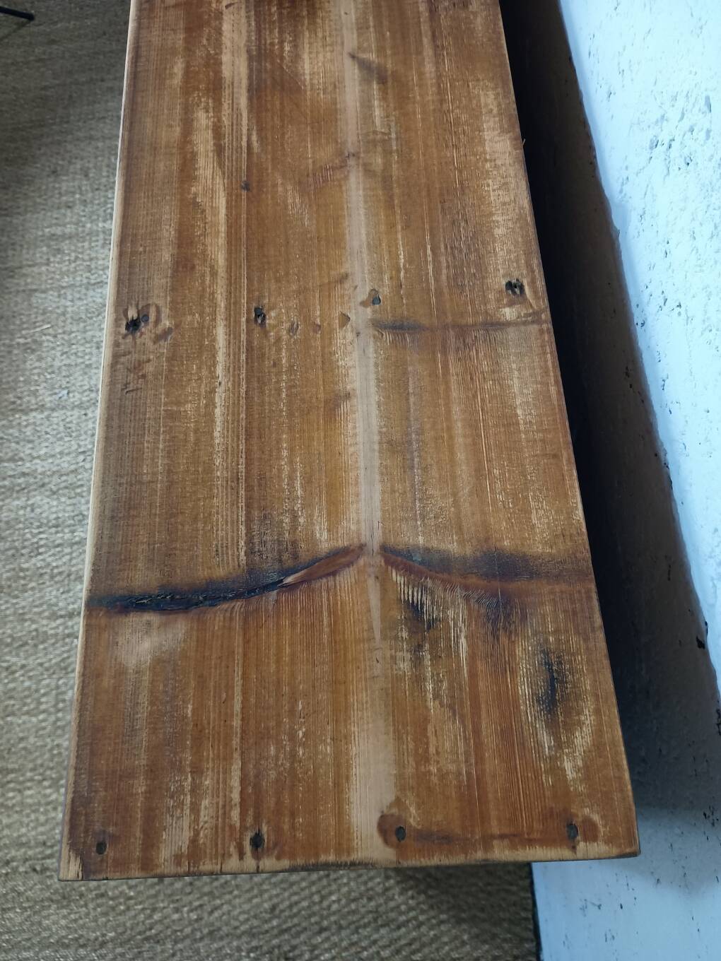 Wooden sorting cabinet with 50 compartments.