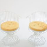 Mathieu Matégot pair of Anthéor armchairs 1950s