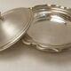 Antique silver-plated vegetable dish, tableware