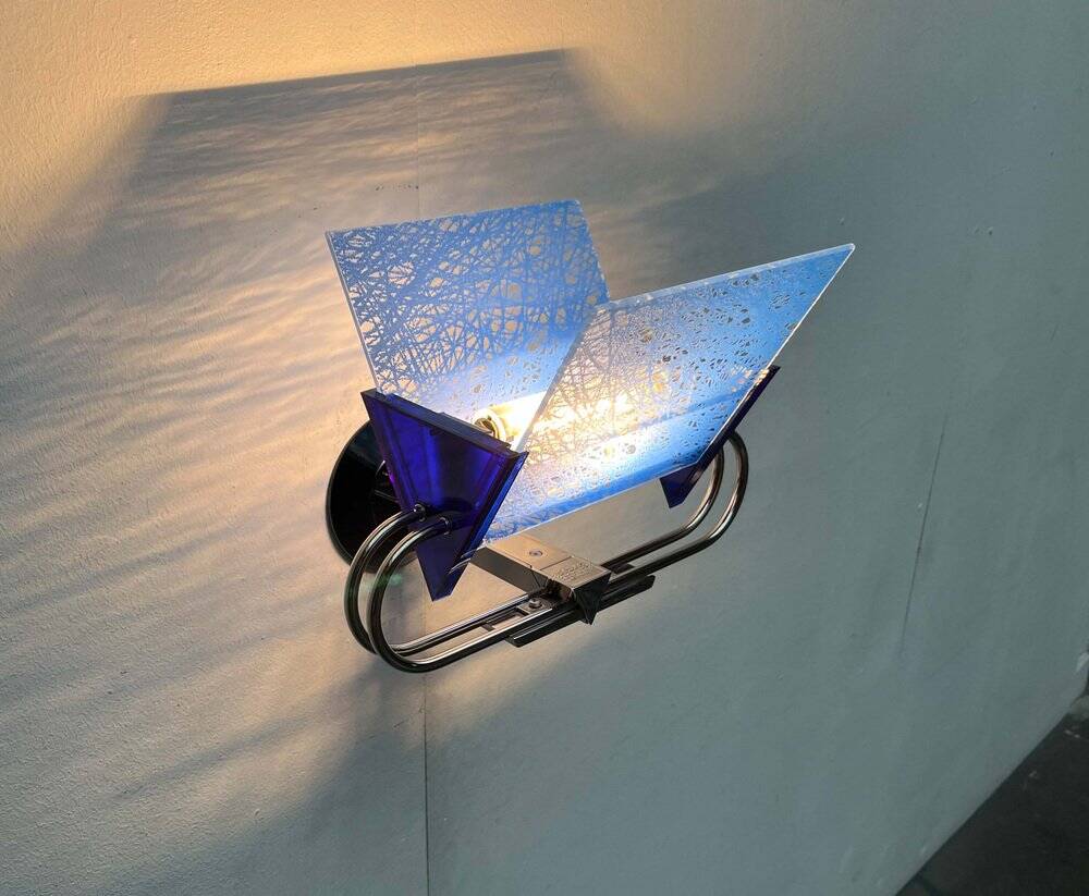 Postmodern Italian model applied Murana by Perry A. King and S. Miranda for Arteluce, 1980s.