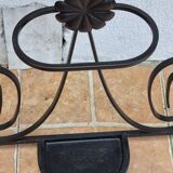 Entrance hall with black wrought iron mirror, renovated, 180 x 55 cm