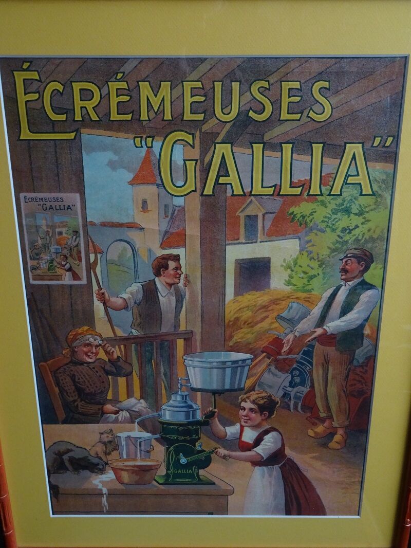 Old original poster oil skimmers gallia 1920