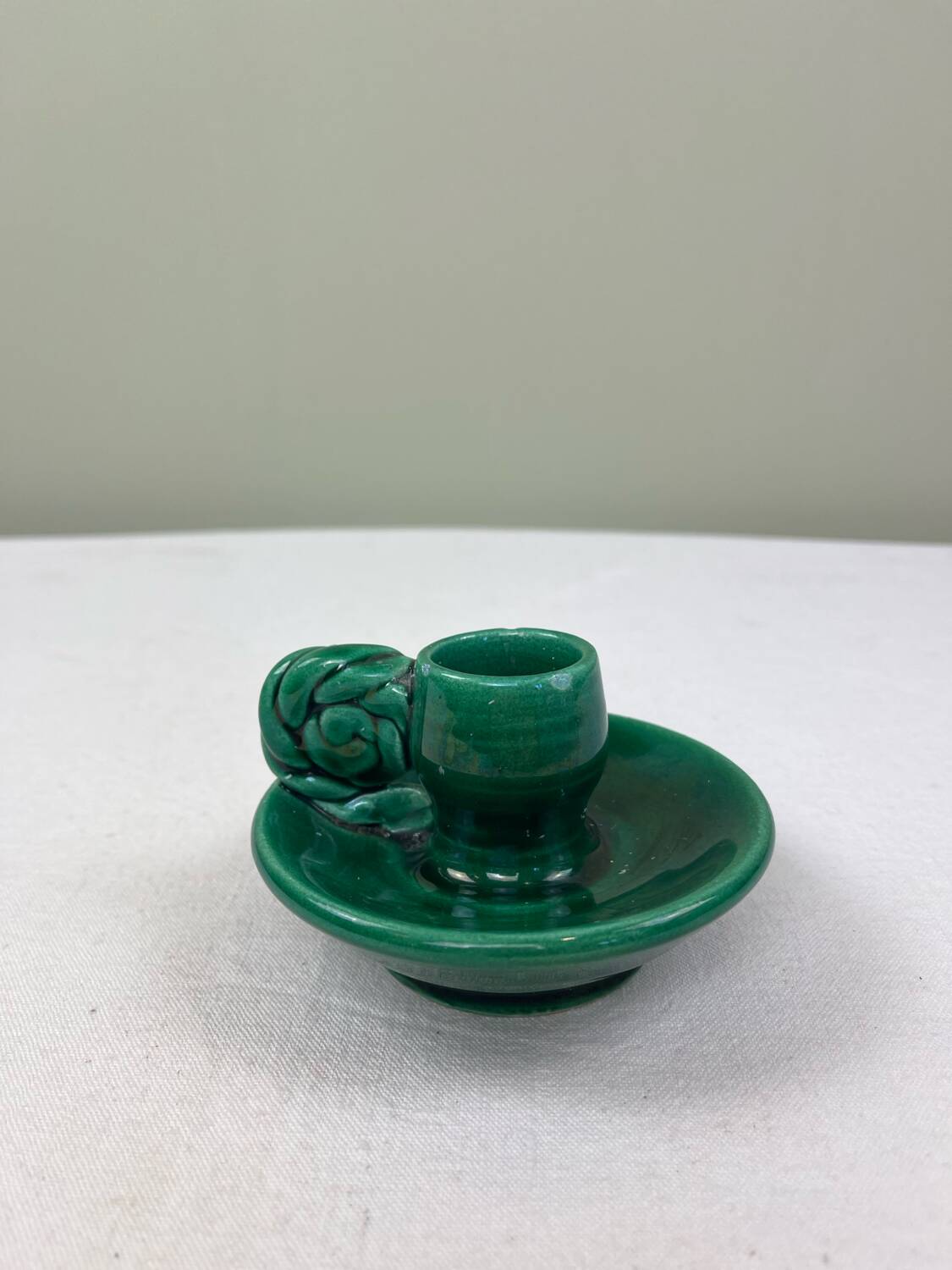 Vallauris earthenware candle holder