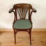 Vintage bistro chair with armrests